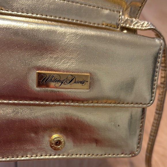 Vintage gold mesh Whiting & Davis small crossbody bag - Picture 4 of 9